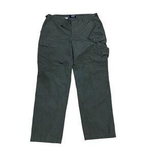 LA Police Gear Mens Tactical‎ Cargo Pants BDU Green Size Large Adjustable Waist